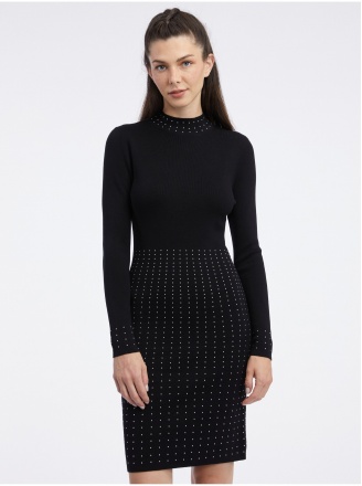 Плетена рокля на точки