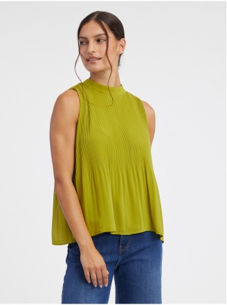 Зелена рипсена блуза