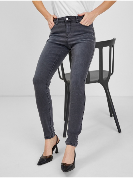 Сиви дънки Slim fit - изглед 1