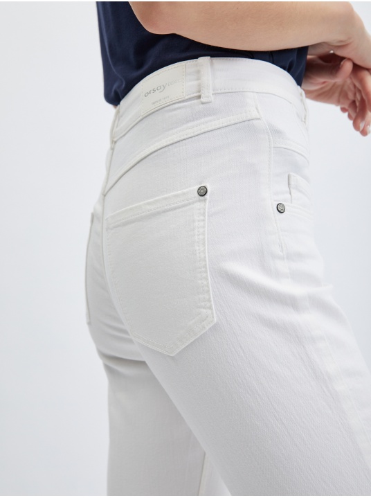 Бели дънки Skinny Fit - изглед 4