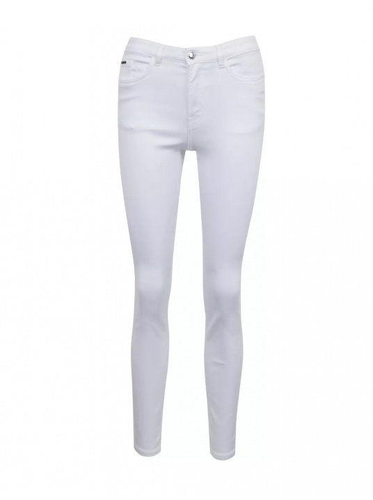 Бели дънки Slim-fit - изглед 5