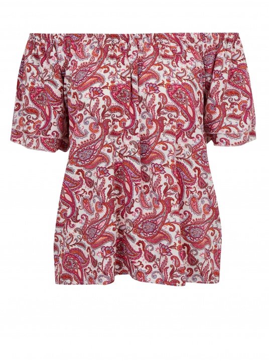 Блуза с принт - изглед 5