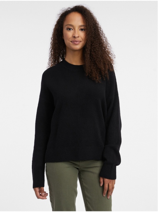 Черен пуловер - изглед 1