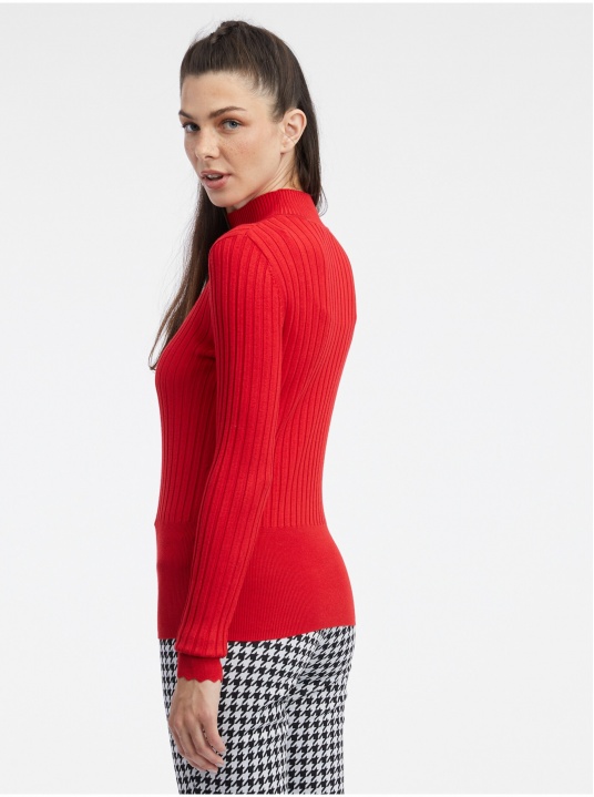 Пуловер с висока яка - изглед 3