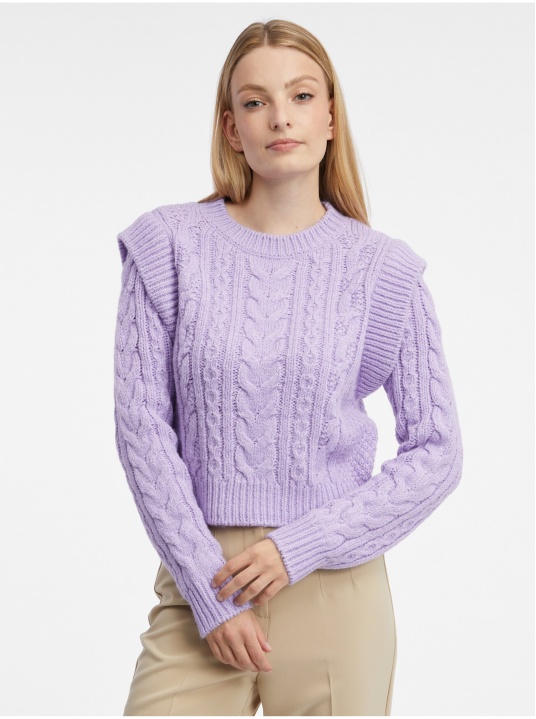 Светлолилав пуловер - изглед 1