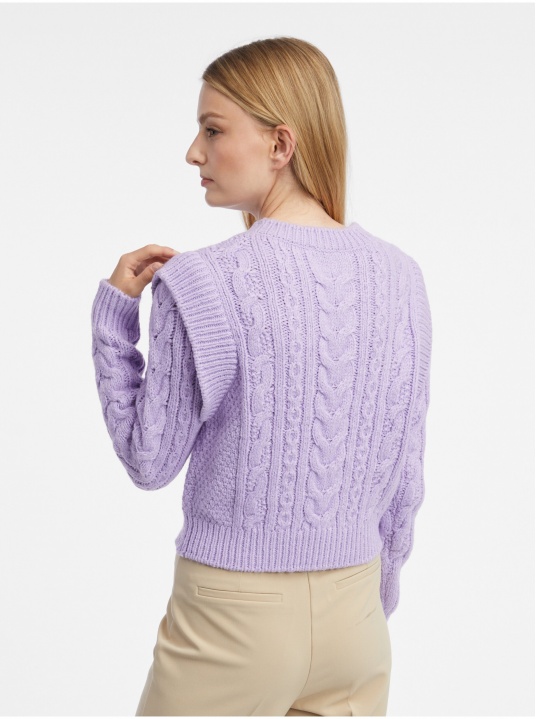 Светлолилав пуловер - изглед 3