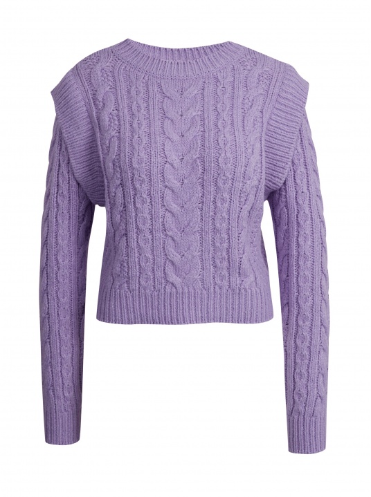 Светлолилав пуловер - изглед 5