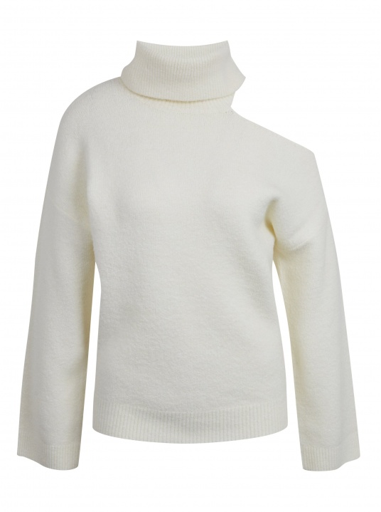 Пуловер с голо рамо - изглед 5
