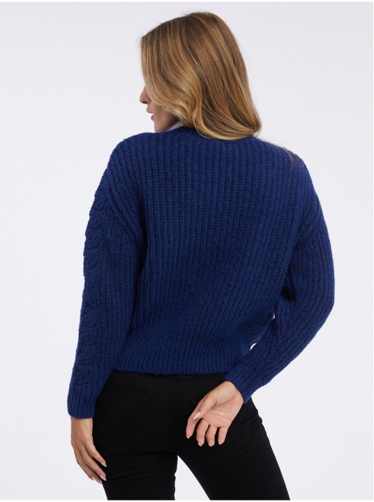 Пуловер с бродерия - изглед 3