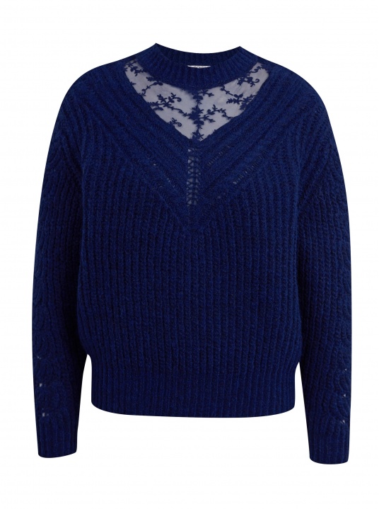 Пуловер с бродерия - изглед 5