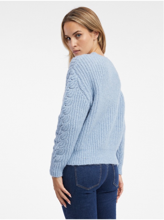 Пуловер с бродерия - изглед 3