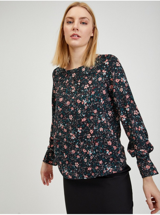 Блуза с флорален принт - изглед 1