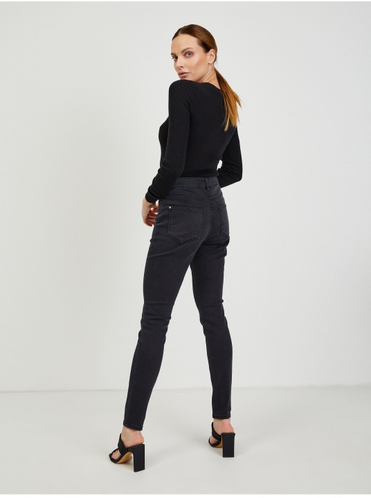 Черни дънки Skinny Fit - изглед 3