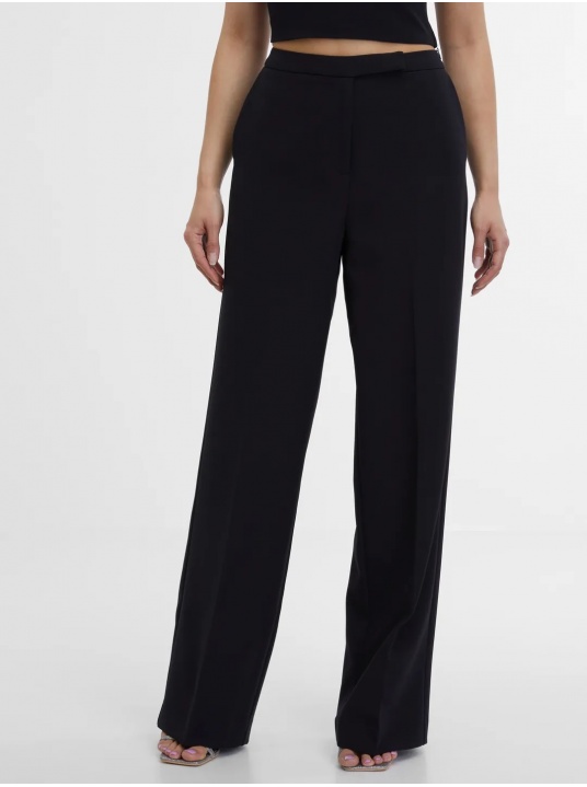 Черен широк панталон - изглед 1